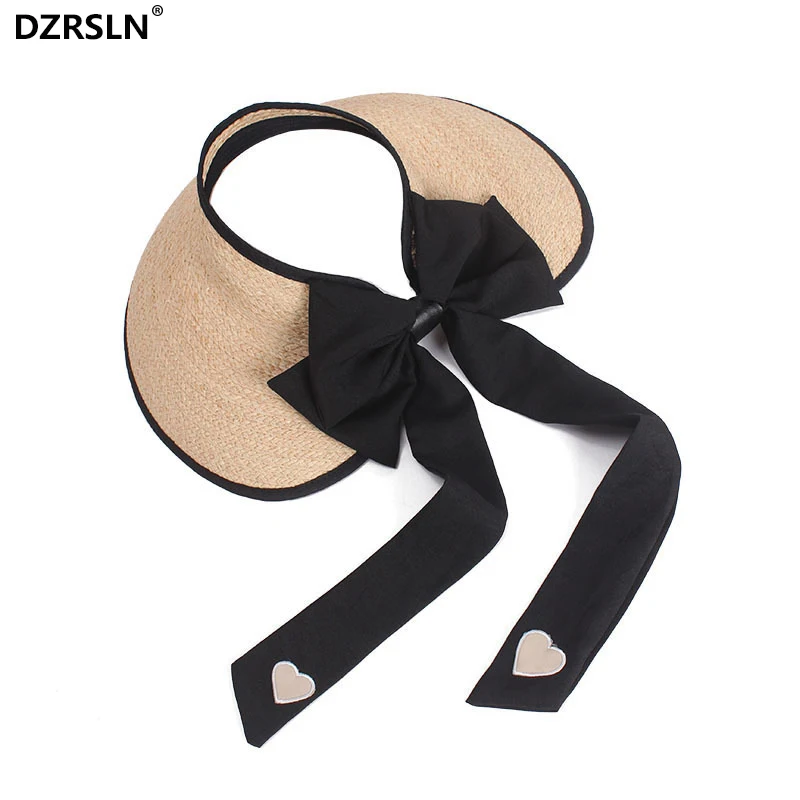 

Дизайнерская Стильная шляпа с козырьком, летняя шляпа с большими полями и бантом из рафии, женская модная уличная дорожная шляпа с защитой от солнца для отдыха