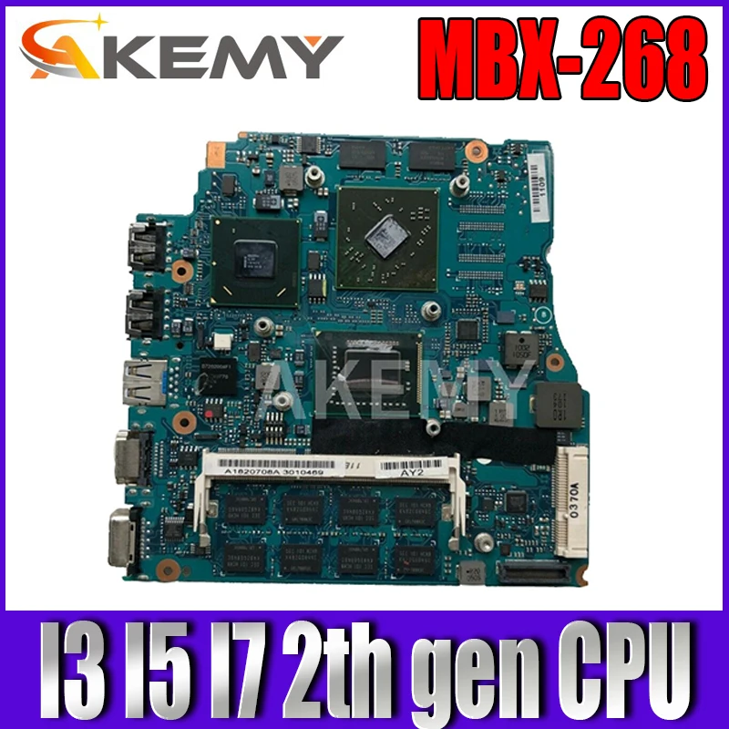 

For SONY VAIO VPCSB VPCSB4L1E laptop motherboard HD7400M MBX-237 with I3 I5 I7 2th gen CPU 4GB RAM A1864053A 1P-0117201-A012