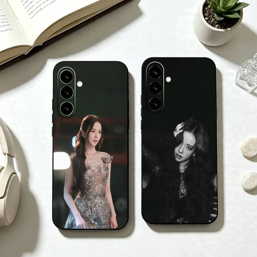 Фото Чехол для телефона K-Kpop K-Kim J-Jisoo для Samsung Galaxy A73, A72, A71, A70, A53, A52, A51, мягкий силиконовый черный чехол. №1