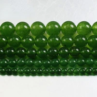 natural stone beads taiwan green chalcedony jades stone round loose beads 4 6 8 10 12mm beads for bracelets jewelry making