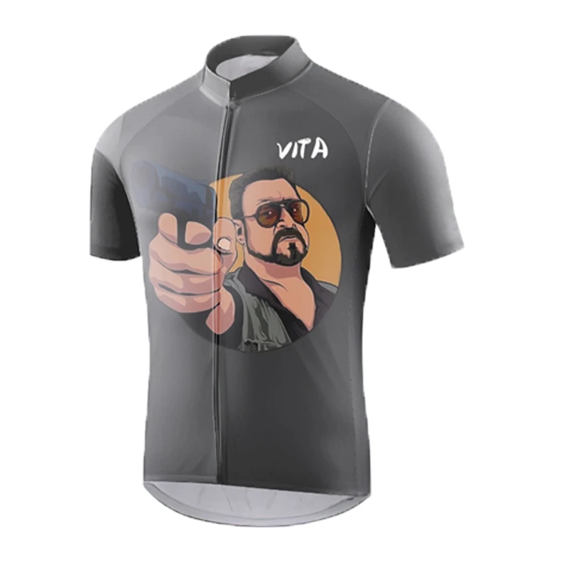 Мужская футболка для езды на мотоцикле VITA Road летняя дышащая велосипеде