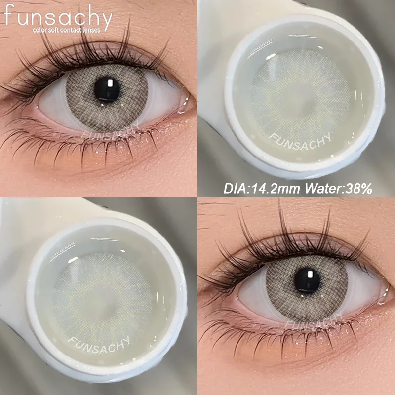 FUNSACHY 1 пара цветных линз для глаз Medusa зеленые контактные линзы красивые зрачки