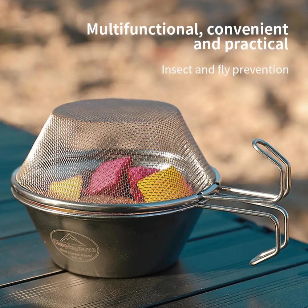 

Дуршлаг из тонкой сетки, овальные уличные кухонные приспособления для кемпинга, масло, инструмент для приготовления пищи, фильтр для горячего горшка, прочные кухонные аксессуары