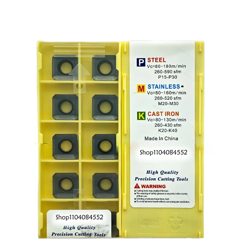 Оригинальные квадратные фрезерные твердосплавные вставки SEKT1204AFTN-XM LF6018 LDA общего