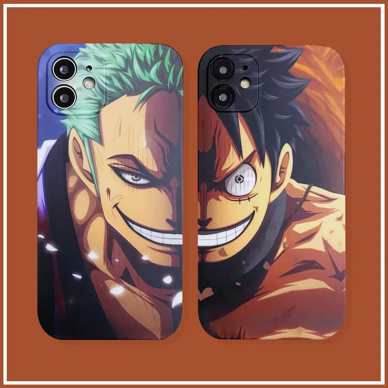 

Cartoon Anime Luffy Phone Cases For iPhone 13 12 11 Pro Max Mini XR XS MAX 8 X 7 SE 2022 Soft Silicone Cover Funda Men Gift
