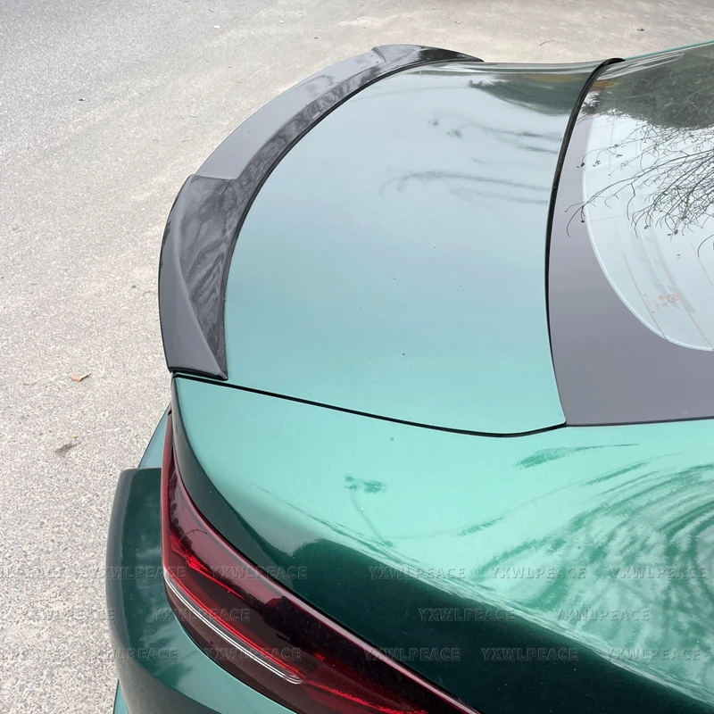 Для Mazda 3 Axela Sedan 2020 2021 2022 2023 ABS углеродное волокно внешний вид/Блеск Черный задний