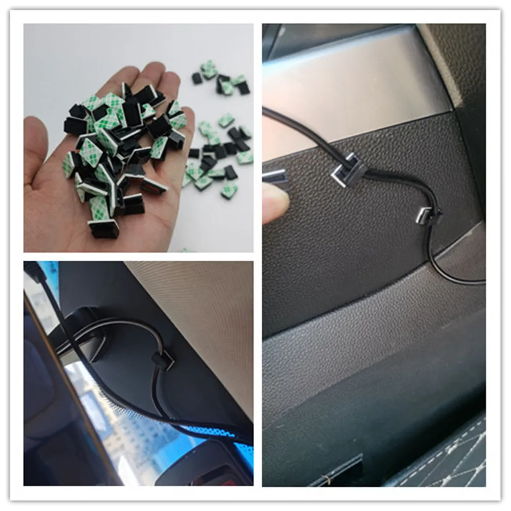 40 шт. самоклеящиеся зажимы для кабеля держатель VW Volkswagen Golf 5 6 7 JETTA PASSAT B5 B6 B7 B8 MK4 MK5 MK6