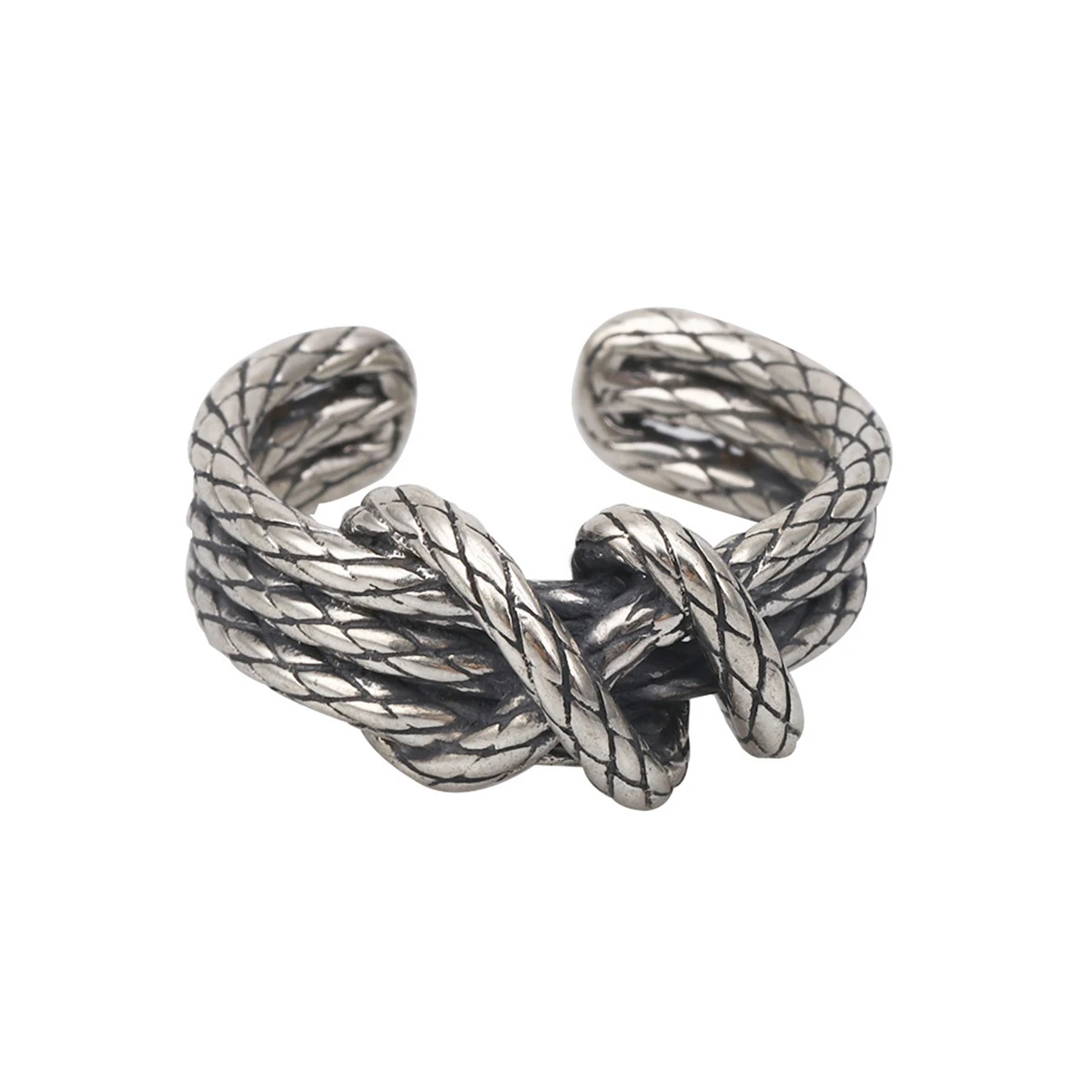 

Ring for Men TOMYE JZ22X007 Fashion Casual Retro Copper Fried Dough Twist Adjustable Finger Open Antique Jewelry Wedding Gifts