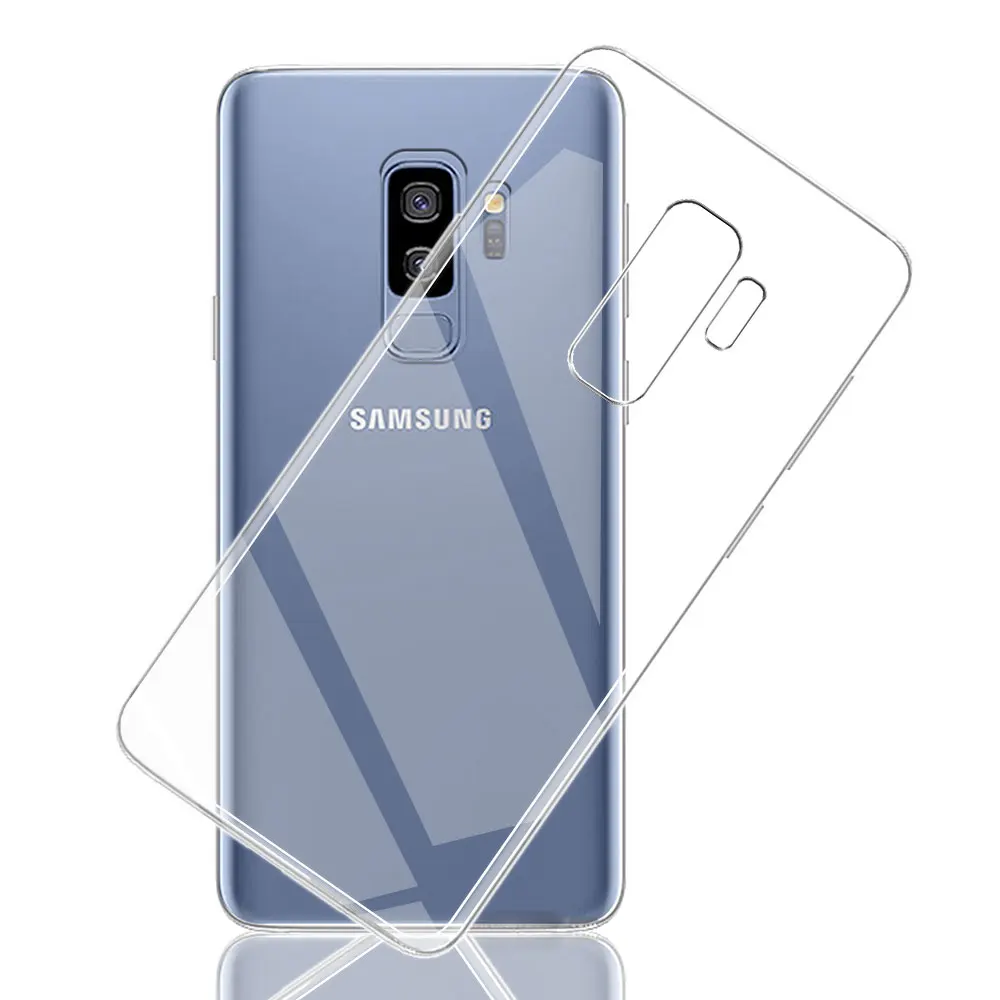 Чехол для Samsung Galaxy S9, силиконовый мягкий чехол для Samsung S9 Plus, чехол для телефона SamsungS9 S9Plus, прозрачный тонкий бампер, чехол
