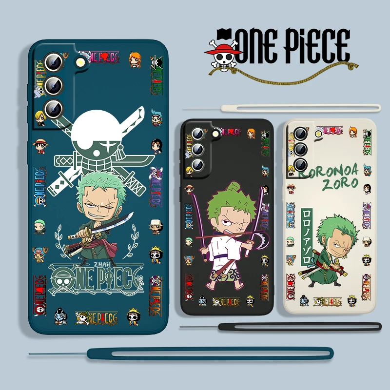 

Cute ONE PIECE Boys For Samsung Galaxy S22 S21 S20 S10 5G Note 20 10 Ultra Plus Pro FE Lite Liquid Rope Phone Case Fundas Coque