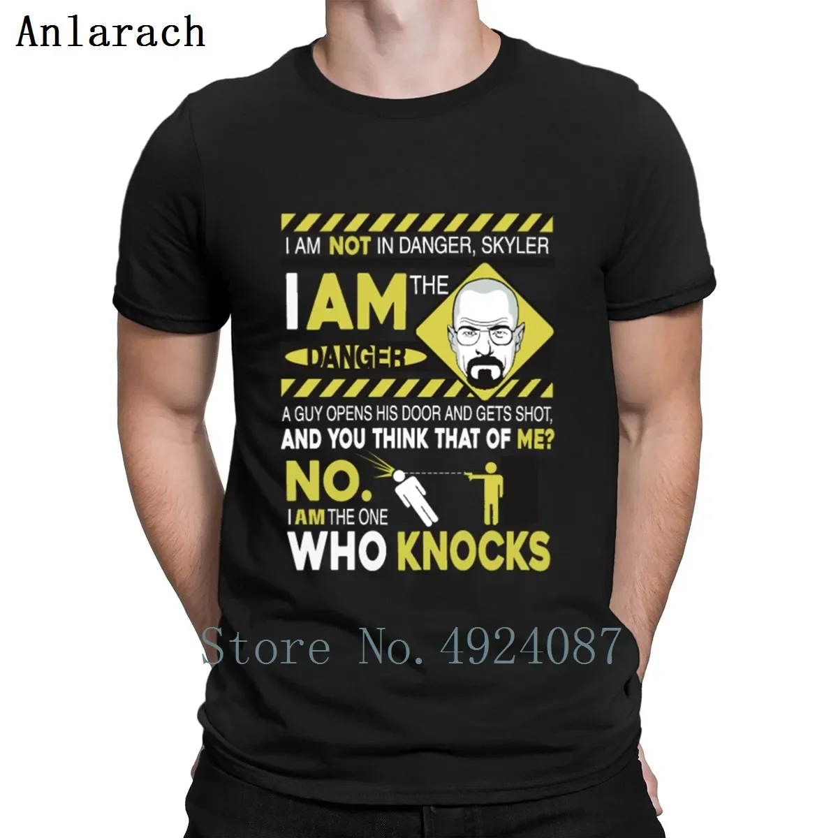 Футболка с принтом во все тяжкие я опасность потрясающая футболка Оригинальный