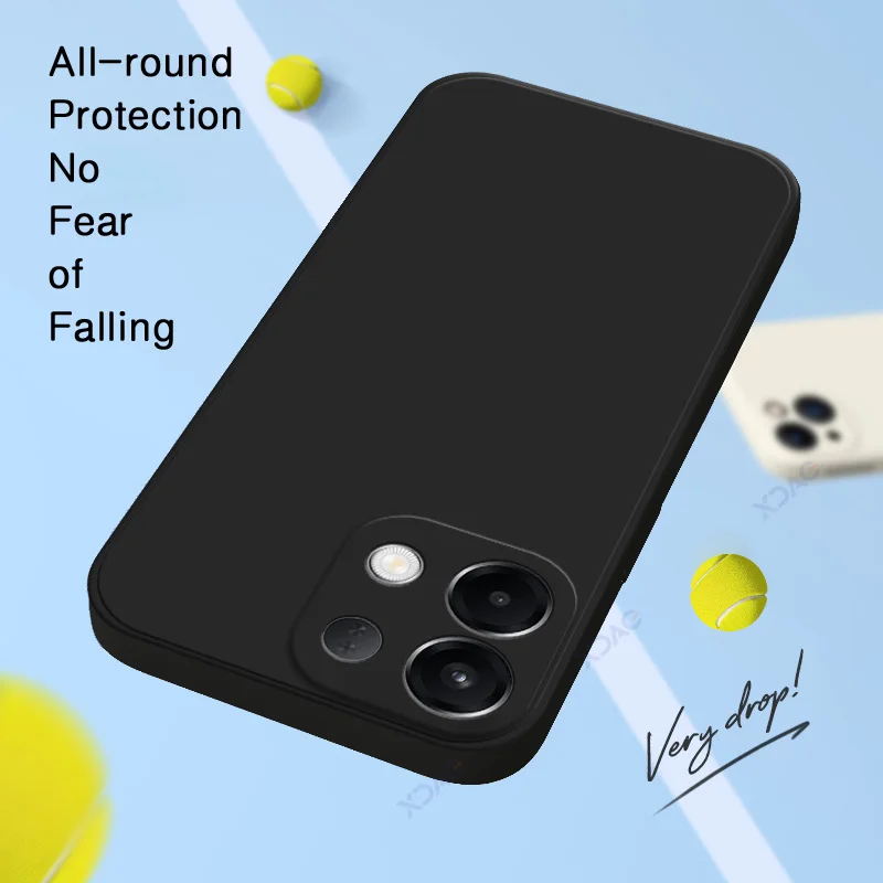 Фото Роскошные чехлы для мобильных телефонов Candy для OPPO K13 5G, глобальная защита камеры OPPOK13, мягкие чехлы, квадратные жидкие силиконовые бронированные чехлы №4