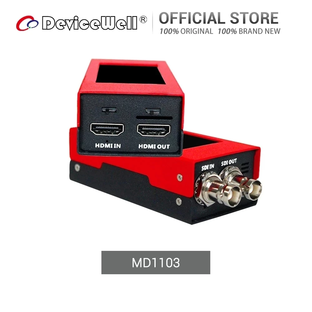

DeviceWell MD1103 mini Converter Mirco Converter BiDirectional SDI/HDMI-compatible with LCD Screen & Speaker & Power Supply