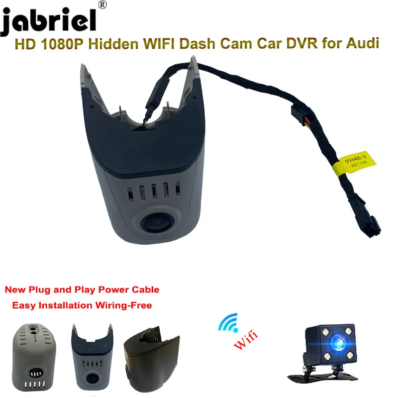 

For Audi A1 A4 b8 b9 A3 8v 8p A5 A6 c7 A7 A8 Q3 Q5 Q7 mk1 mk2 mk3 TT 8n 8s 2004-2012 FHD Dash Cam Camera Wifi Car DVR Recorder