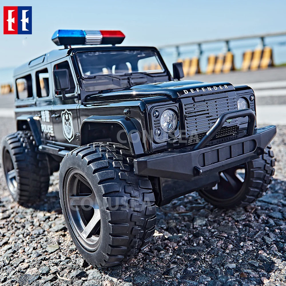 Double E 1/14 Large RC Car Electric Police Truck vehicles for Children RC Offroad Buggy Bigfoot Remote Control Car toy for boy enlarge