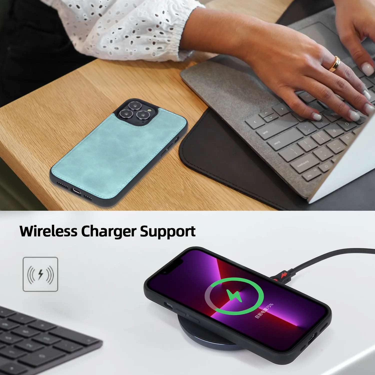 Anti-knock Kickstand Holder Wallet Detachable Flip Case For Samsung Galaxy S23 S22 Ultra Plus Cover Multi-functional Zipper Bag