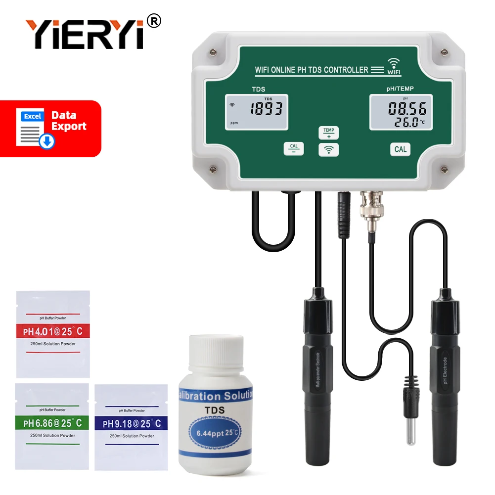 

Yieryi Новый WIFI умный аквариум PH TDS метр Гидропоника спа онлайн тестер с релейным выходом 0 ~ 19990ppm воды тестер чистоты воды PPM/T