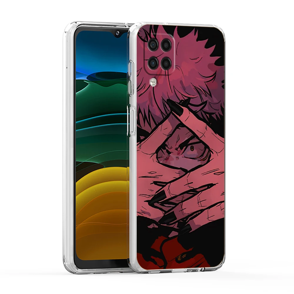 Jujutsu Kaisen Soft Cover for Samsung Galaxy A13 A22  A52S A52 A72 A51 A71 A41 A31 A21 A11 5G Luxury Transparent Phone Case Capa