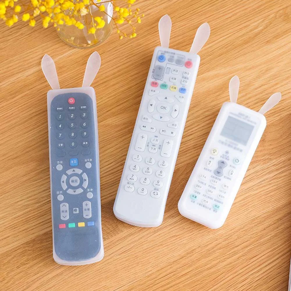 

1 Pcs For TV Air Condition Remote Control Cover Case Protective Silicone Case Cover Rabbit Shape Protective Dust Cover