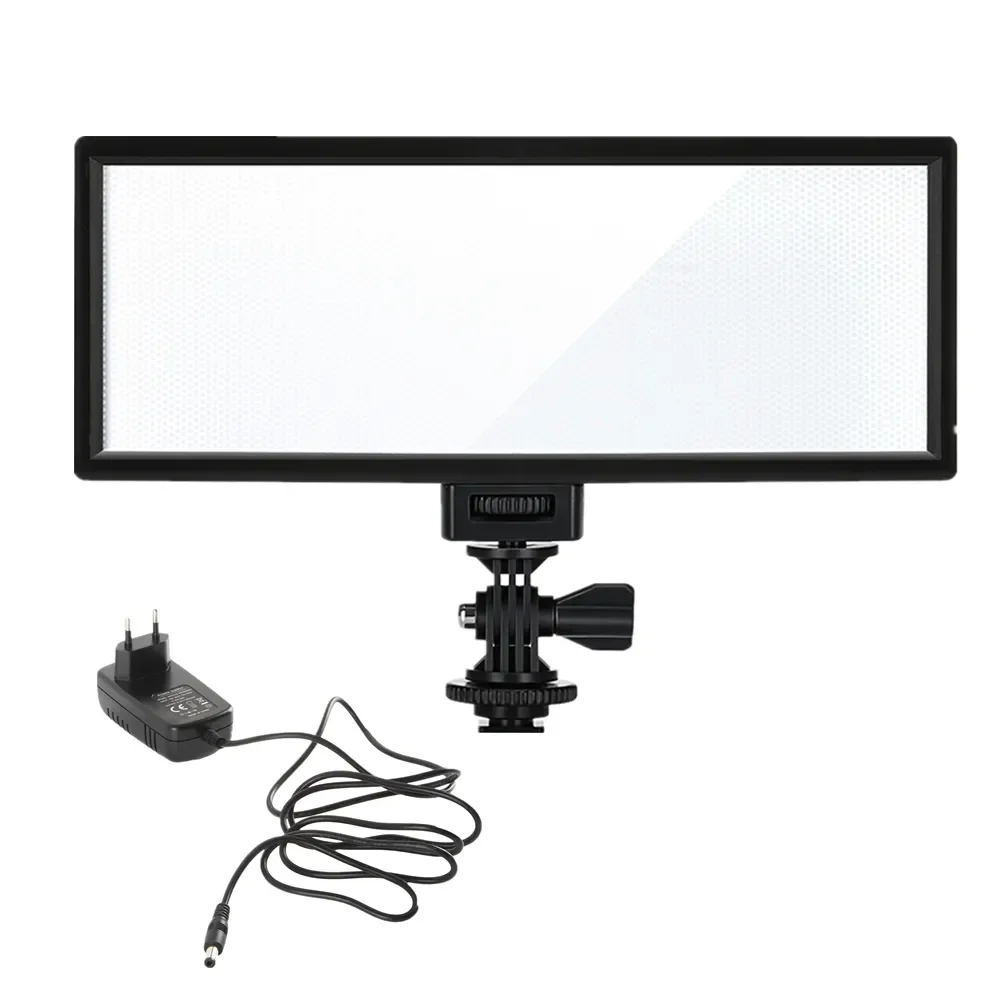 

Viltrox 18W Camera LED Video Light LCD Display Bi-Color & Dimmable Slim DSLR + AC Power Adapter For Canon Nikon DV Camcorder