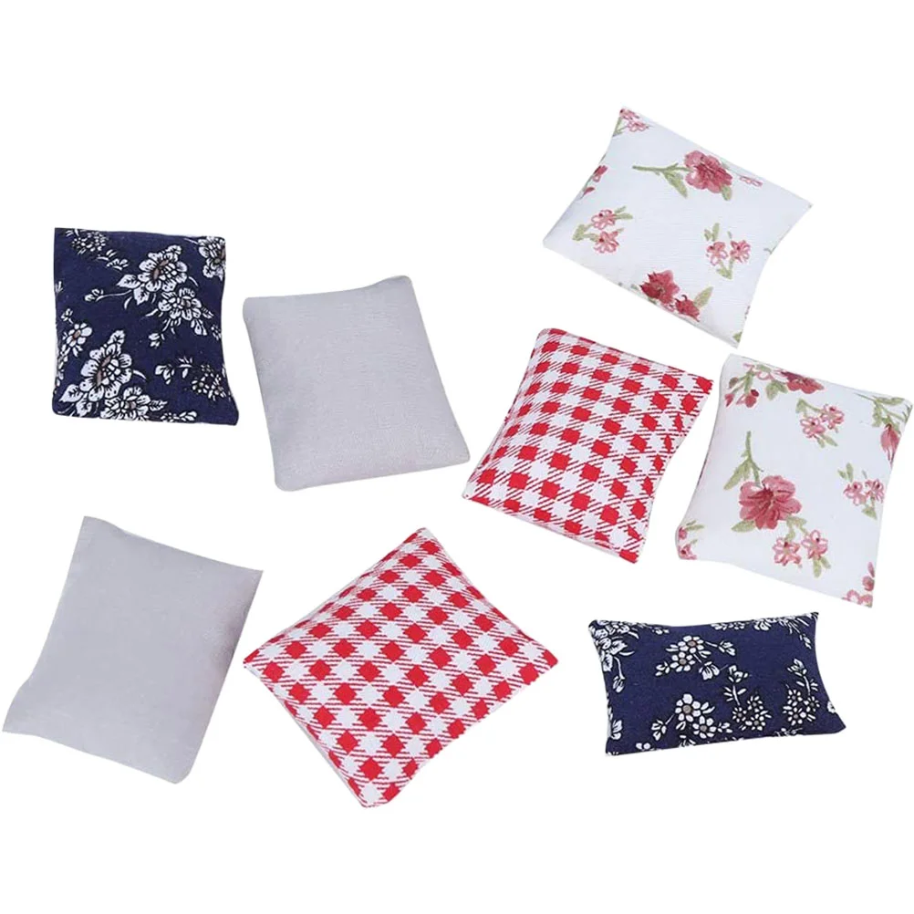 

8 Pcs Pillow Model Adorable Decor Home Wooden Desktop Cloth Tabletop Fake Toys