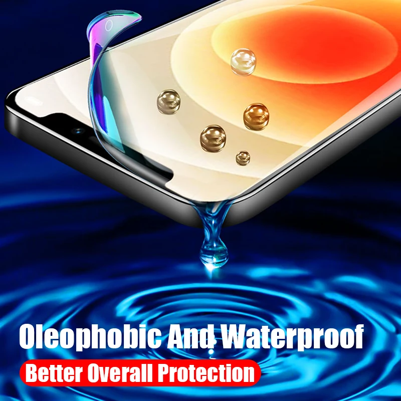 Full Cover Hydrogel Film On The For iPhone 13 12 11 14 For iPhone X XR XS MAX 6 7 8 Plus 11 12 13 14 Pro Max Screen Protector