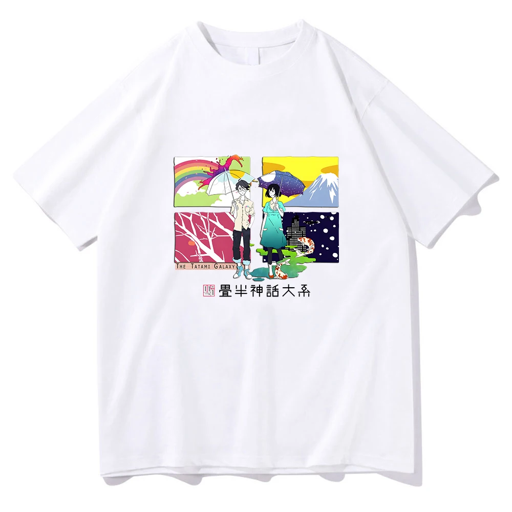 

Yojouhan Shinwa Taikei T-shirts Japanese Anime WOMEN Korean Style Sense of Design 100% Cotton Tshirts Manga Aesthetic Appliques