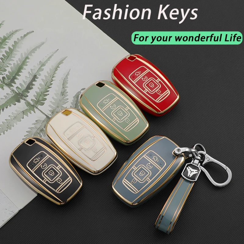 

New TPU Car Key Case Cover for Lincoln Continental Navigator Z MKZ MKC MKX Nautilus Aviator Corsair Holder Shell Fob Protector