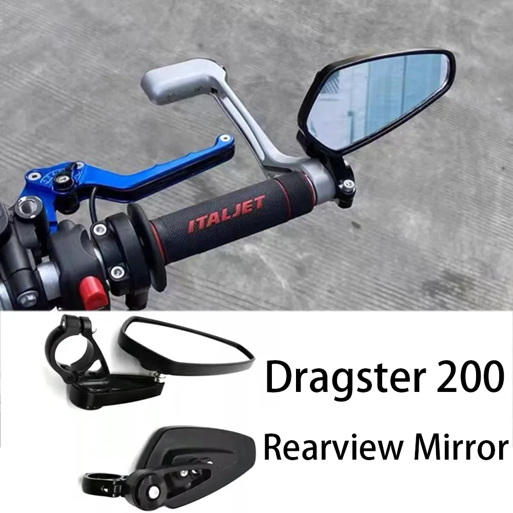 

New For Italjet Dragster Rear View Mirror Rear Mirror Aluminum Alloy Adjustable Mirror Fit Italjet Dragster 200 / 250i / 125 / 4