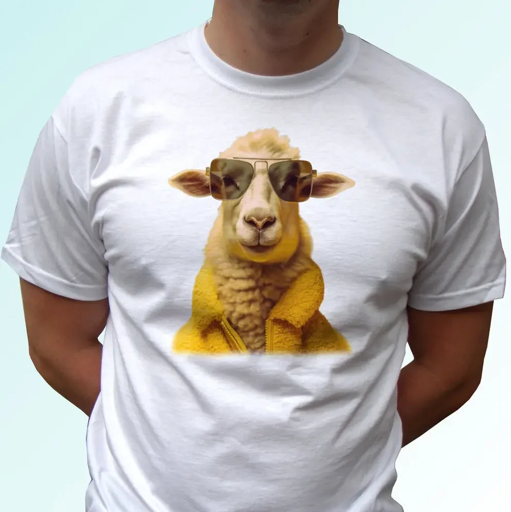 Футболка с овечьей шерстью забавная футболка топ шуточным животным подарок
