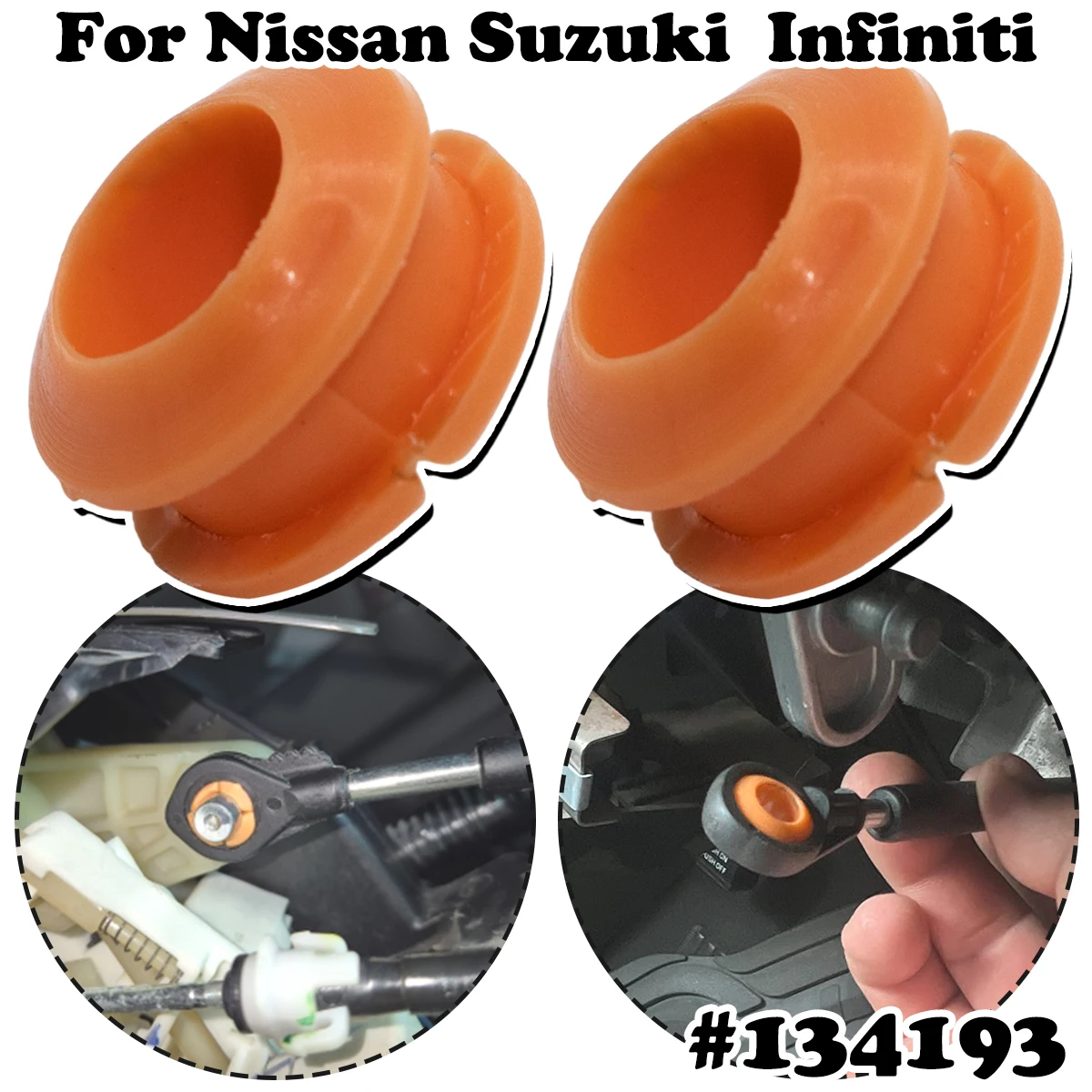 Фото Ремкомплект втулки троса переключения передач AT для Nissan Armada Frontier Pathfinder Titan Xterra Infiniti QX56 QX80 Suzuki Equator №1