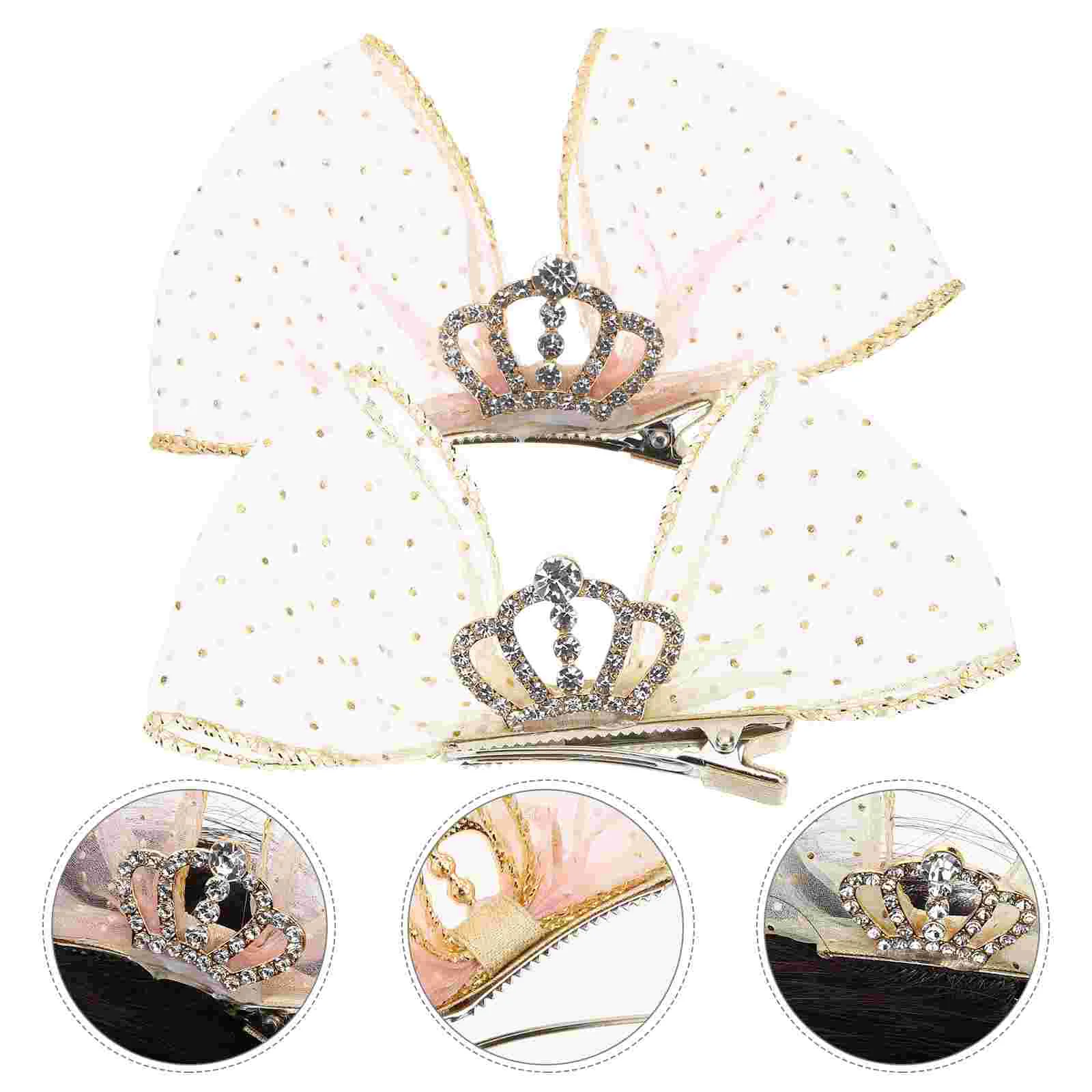 

2pcs Bow Hair Clips Girls Bowknot Hairpins Bows Clips Lovely Barrettes