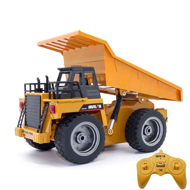

HUINA 1:18 RC Truck Dumper Caterpillar Alloy Tractor Model Engineering Cars Excavator 2.4GHz Radio Controlled Car Toys For Boys