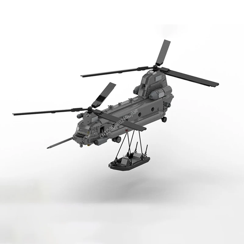 Moc New Military 1:33 Boeing MH-47 G Special Ops Chinook Строительные блоки Мировая война Армия Gunship