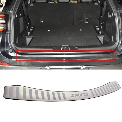 Для Ford Explorer 2015 2017 автомобильные аксессуары Задний бампер протектор порога Накладка из нержавеющей стали отделка багажника 2013 2014