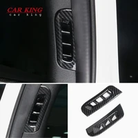 abs carbon fiber for dodge durango 2017 2018 2019 car front small air outlet decoration cover trims car styling accessories