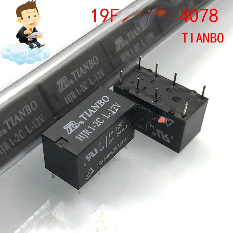 Оригинальное реле реальности, 20 шт., 8 контактов, Φ 09 12 24V 12V 24V 05V 9VDC