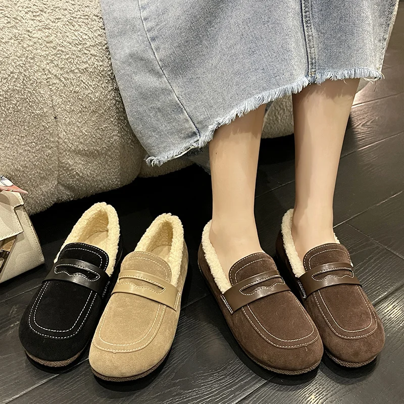 

Туфли женские зимние с круглым носком, на шнуровке, без застежки