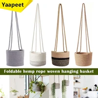 hand woven hanging flower pot versatile indoor plant hanger hanging planter basket for decorative use kitchen window bedroom fu