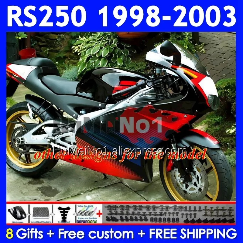 RS250RR для Aprilia black stock RSV250 RS 250 RS250 RR 98 99 00 01 02 03 318No.34 RS-250 1998 1999 2000 2001 2002 2003 обтекатель