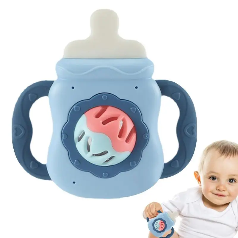 

Погремушки-прорезыватели для детей, бутылочки для кормления, дизайнерские игрушки-прорезыватели для детей, мягкие силиконовые игрушки Монтессори для новорожденных, жевательные