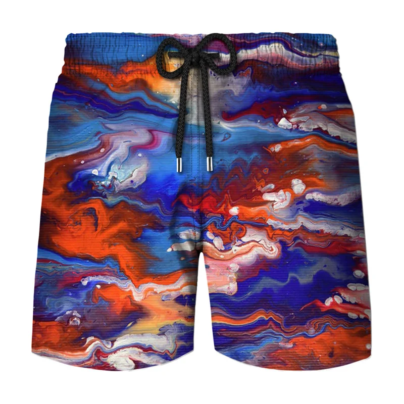 Funny Painting Graffiti Board Shorts Pants Men Beach Shorts Summer Hawaii Vacation Swimsuit 2023 New Swim Trunks Cool Ice Shorts