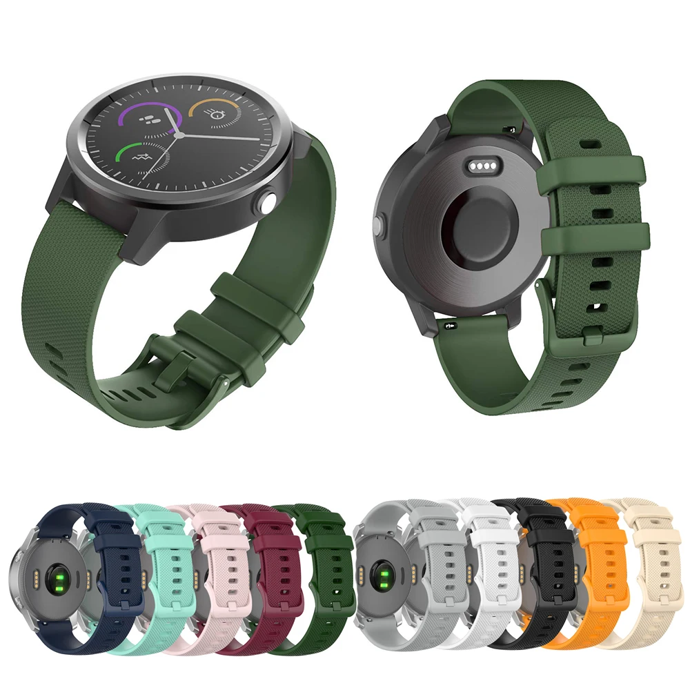 

20mm Silicone Band for Garmin vivoactive 3/ Vivoactive 3 Music/Forerunner245/vivomove/vivomove HR/Forerunner645 Original Strap