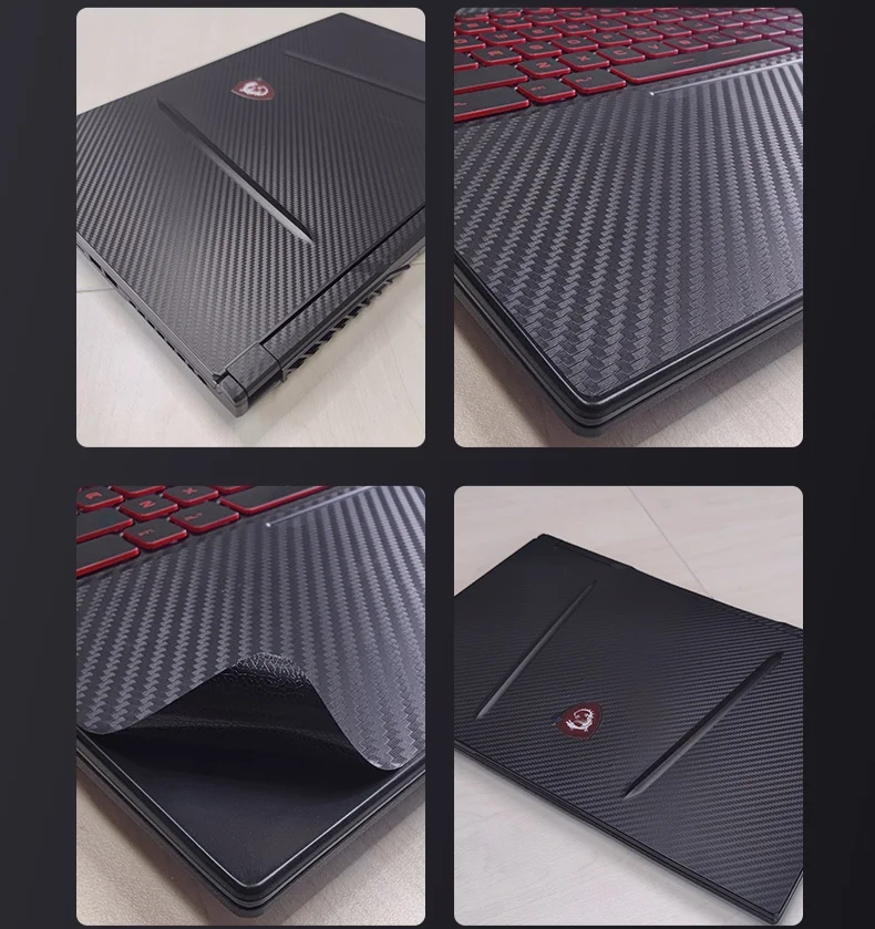 Наклейка для ноутбука из углеродного волокна наклейки защиты крышки MSI GE66 15 6