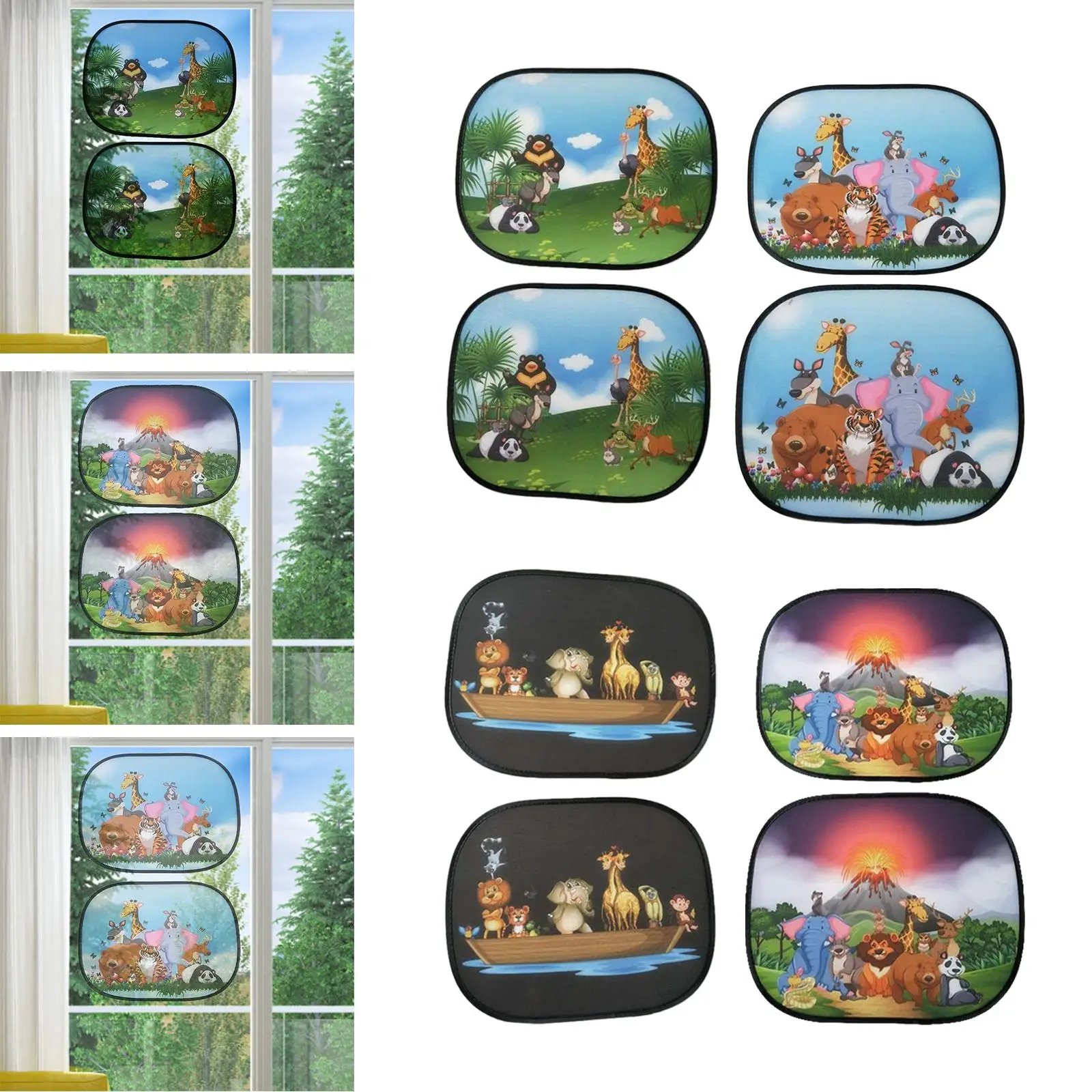 2 шт. солнцезащитные козырьки для окна автомобиля защита конфиденциальности