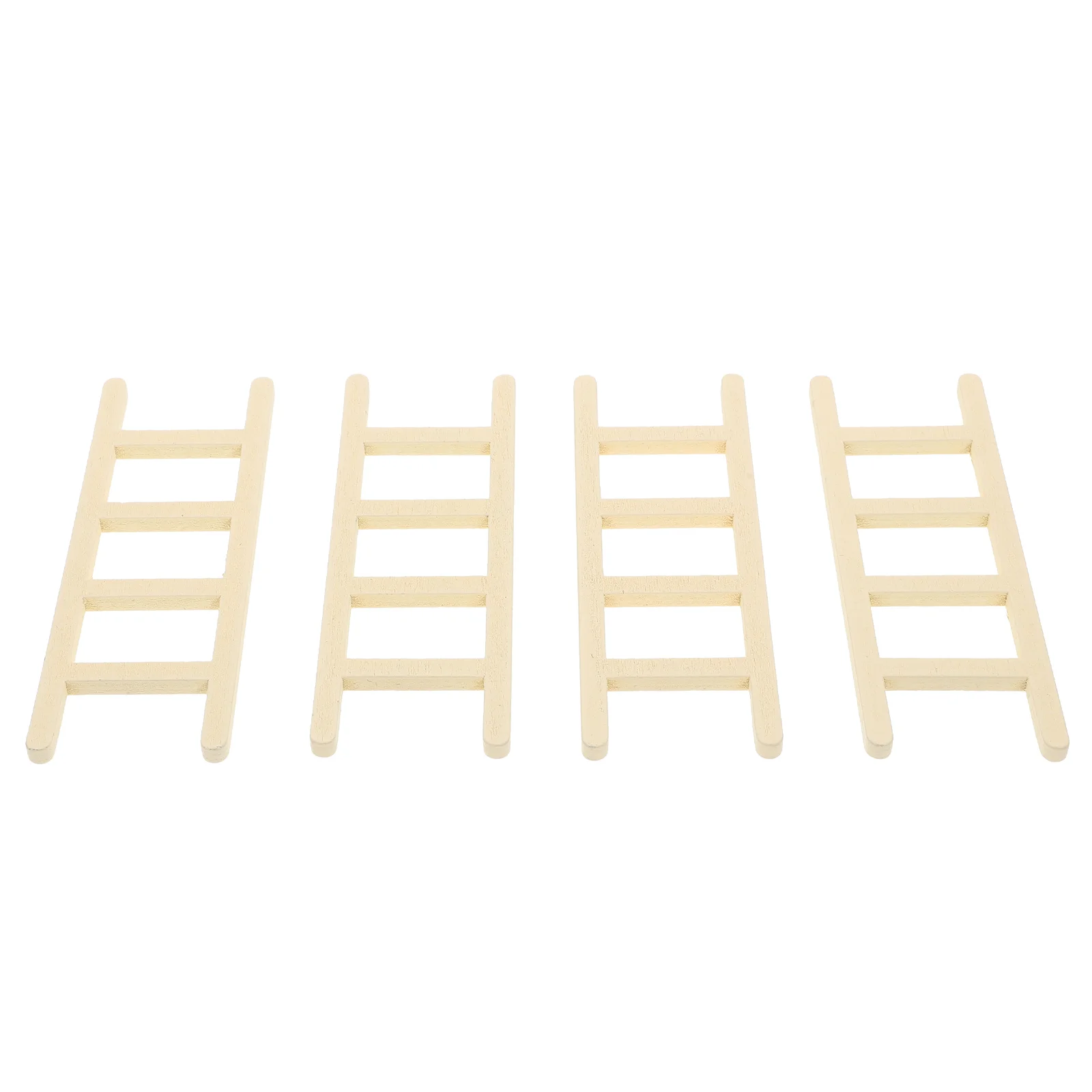 

Mini Ladder Decoration Creative Decorative Desktop Simulation Wooden House Accessory