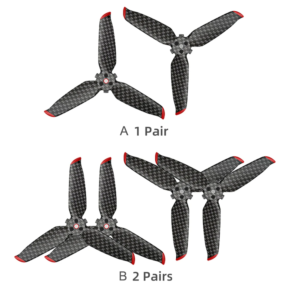 

Drone Carbon Fiber Propeller Press Type Quadcopter Propellers Aircraft Flying Toy Replacing Parts Replacement for DJI FPV