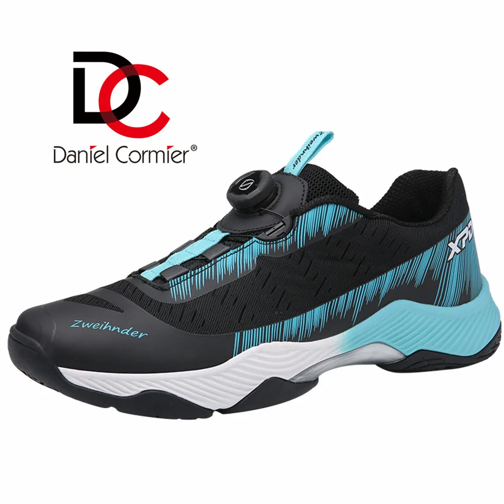 2023 New Spin Buckle Lace Breathable Badminton Shoes Couples' Anti slip Shock Absorbing Outdoor Sports Shoes Size 36-46