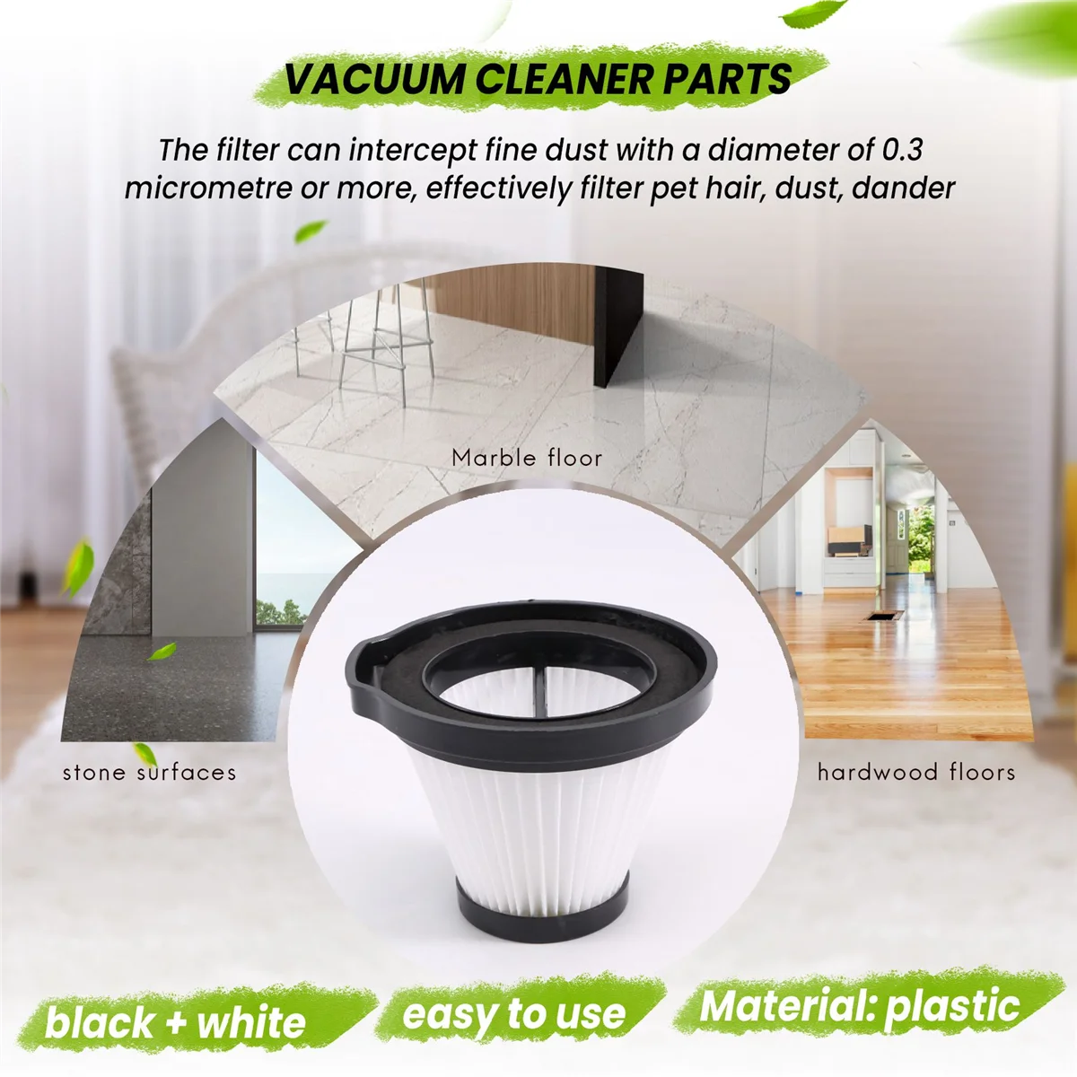 Hepa-фильтр пылевой HEPA-фильтр для запасных частей портативного пылесоса Xiaomi Deerma DX115