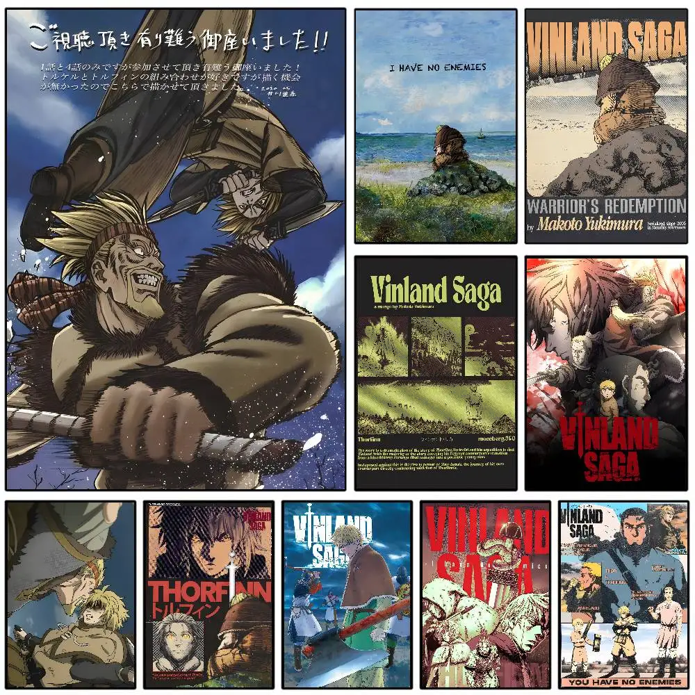 Фото Аниме V-Vinland S-Saga комиксы постер искусство с принтами украшение дома, спальни, гостиной, подарок №1
